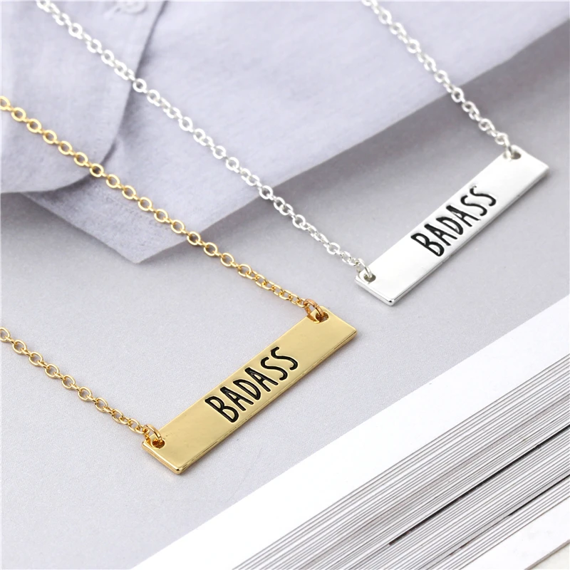 Ожерелье ручной работы BADASS|bar necklace|necklace cutecute necklace |