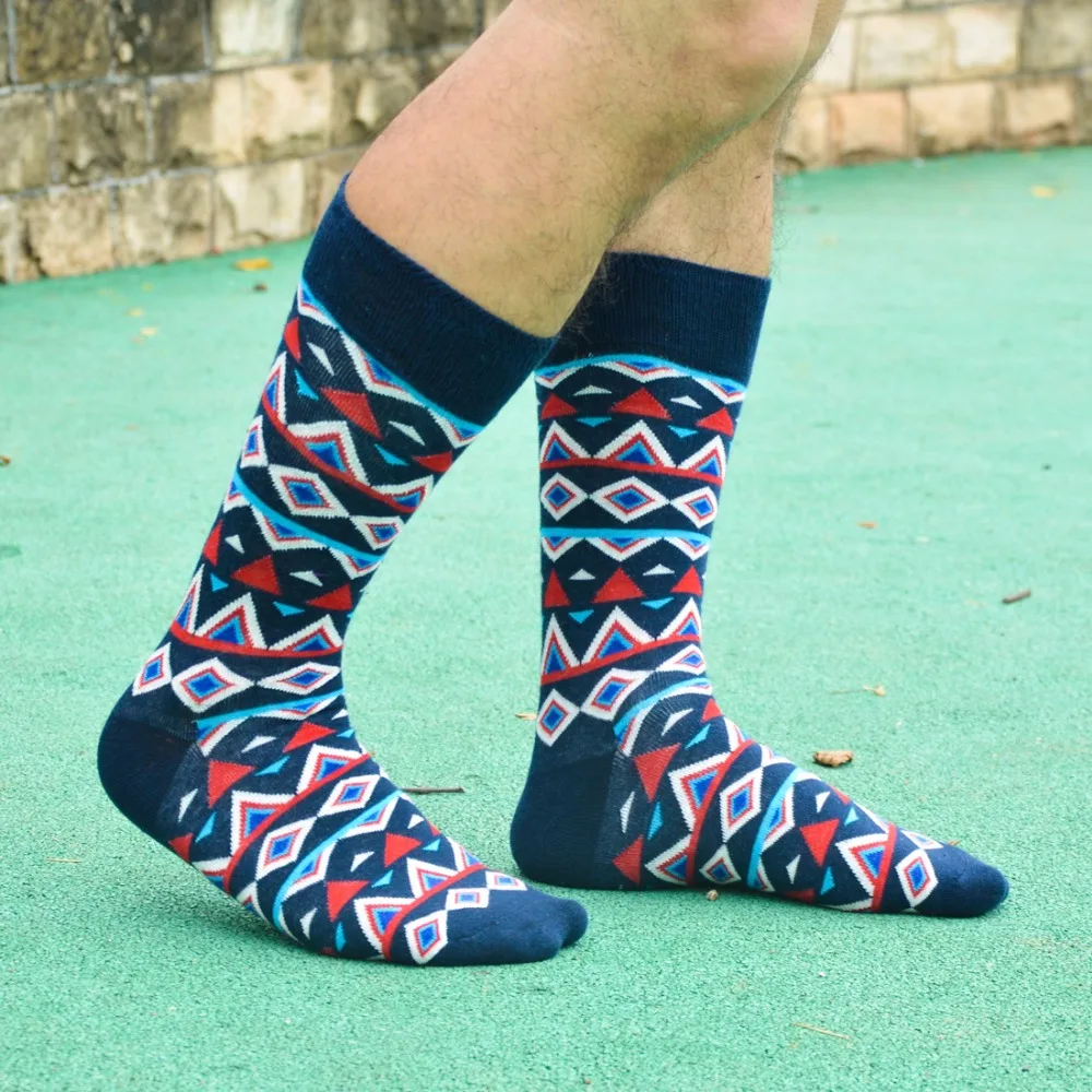 

Original brand good quality winter socks men Colorful ARGYLE SOCK fun men's Cotton Socks Wedding Gift Socks