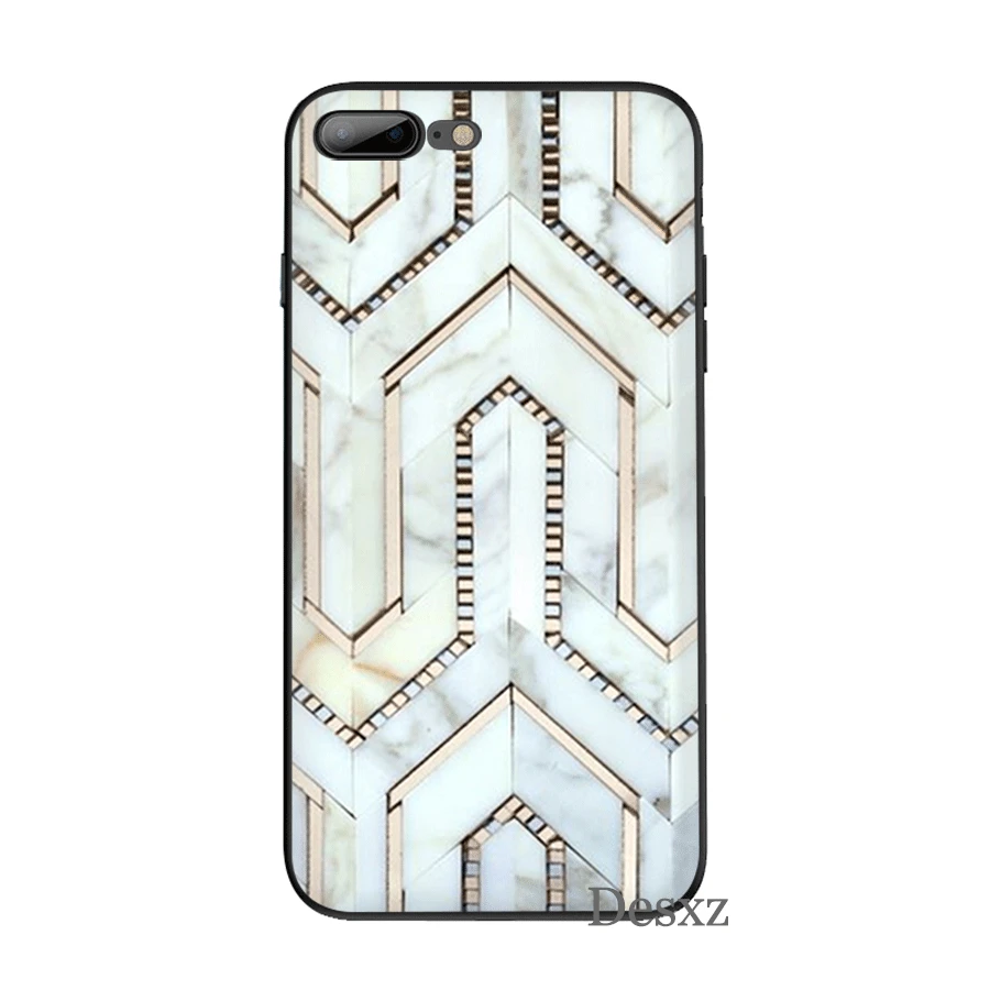 Силиконовый ТПУ чехол для телефона Марокко Арт Деко плитка карта iPhone 11 Pro X XS Max XR 6