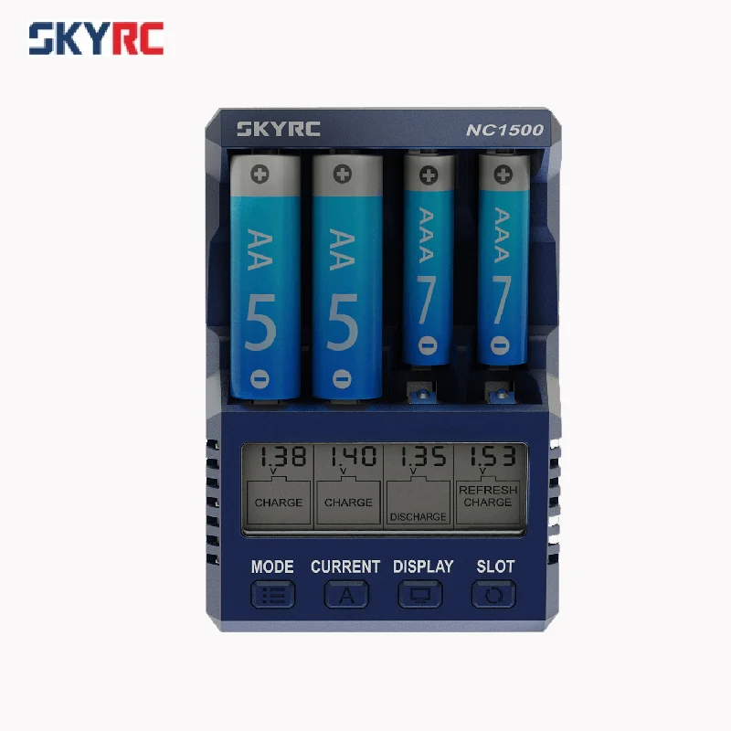 SKYRC зарядное устройство NC1500 5 V 2.1A AAA зарадное для батареии АА и анализатора NiMH