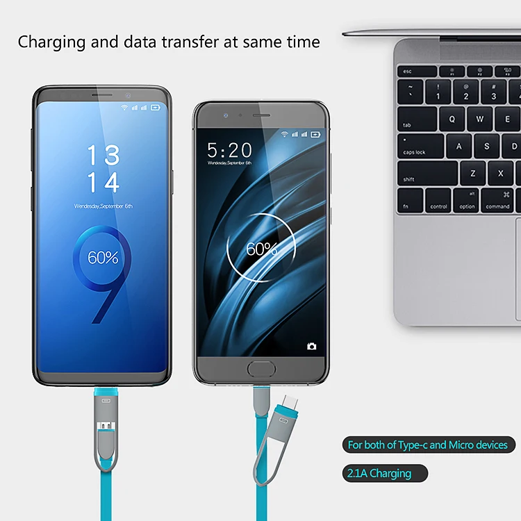 OATSBASF 2 в 1 usb type C для samsung galaxy Note 9 S9 S8 Plus one plus 5T Micro USB кабель для samsung galaxy a8 a5 j5 s7 edge