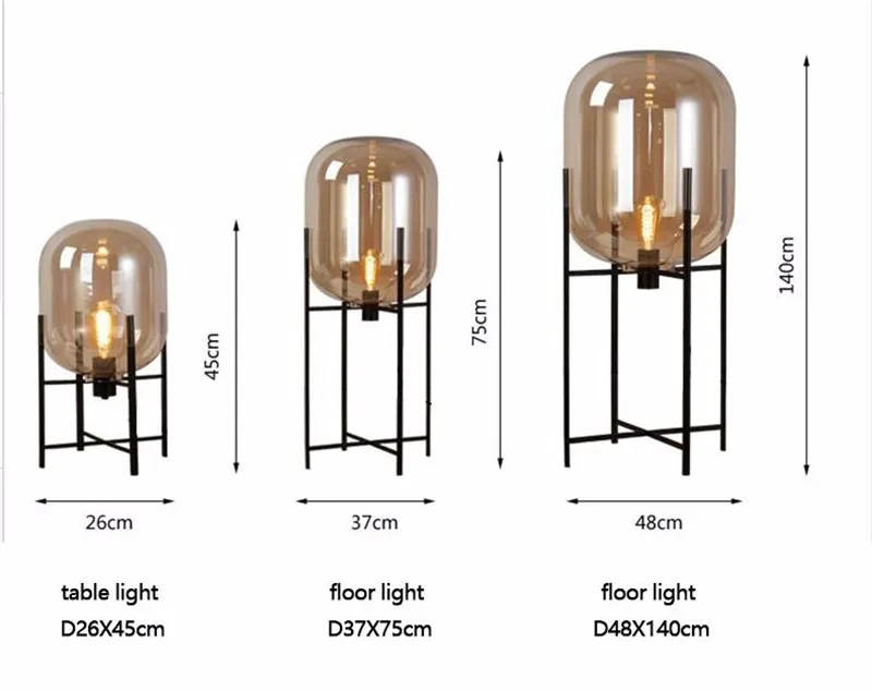 

Nordic Style Glass Floor Lamp Retro Melon Floor Lights Fashion Design Glass Table Lamps Lights for Living Room/Country House/Bar