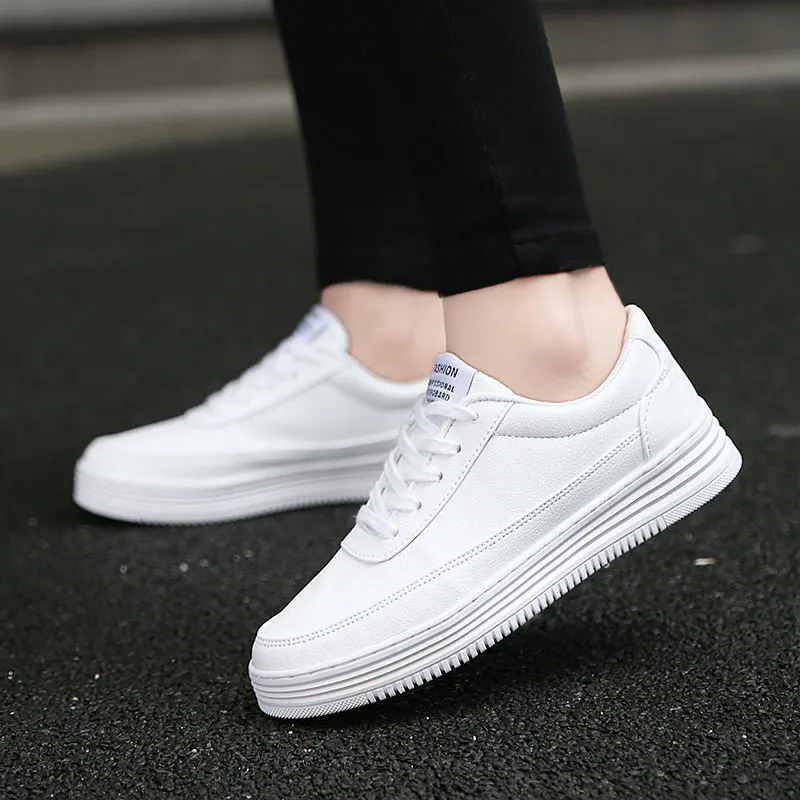 Men Skateboarding Shoes Big Size 47 leather Sport Sneakers Outdoor Athletic Man Or Women Unisex White color Lace up | Спорт и