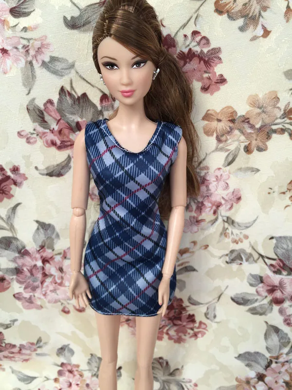 Синее платье хорошего качества для кукол BB 1:6 BBI508|dress for dolls|doll dressdress doll |