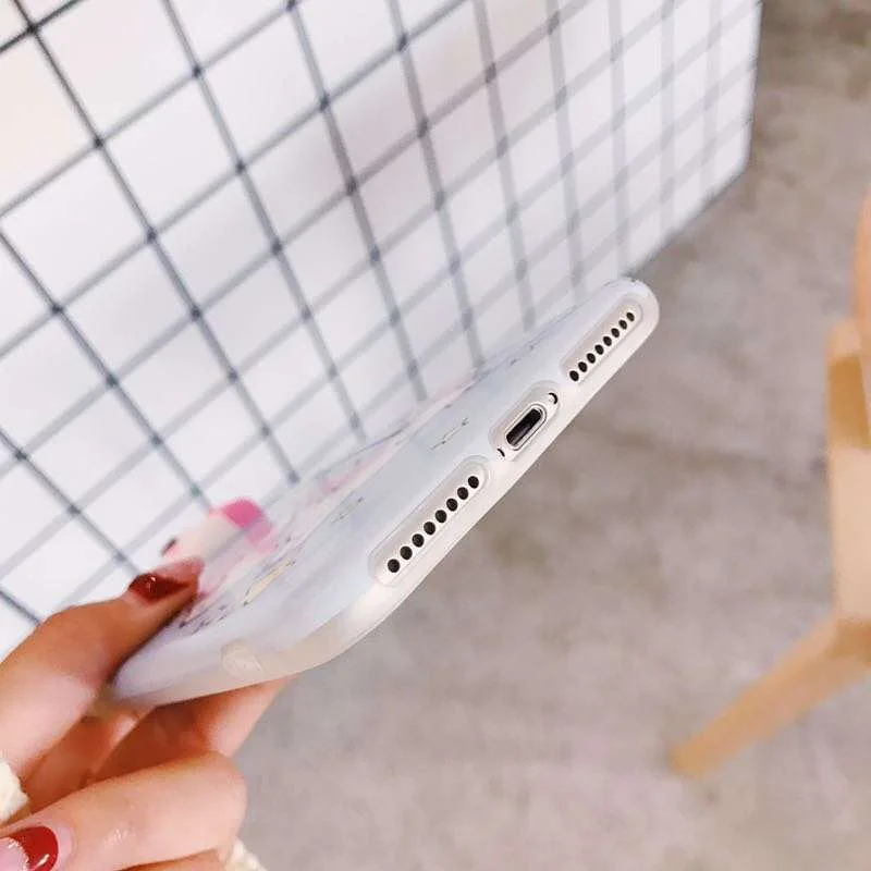 Zxtrby для iPhone X XS Max милый мультфильм Динозавр Единорог Мягкие TPU телефон чехол 6 6s 7 8