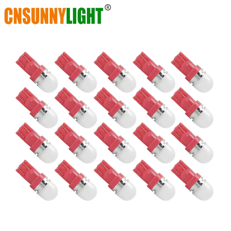 CNSUNNYLIGHT 20 шт Высокое качество T10 W5W светодиодный Боковая Ширина номерного знака Лампа поворота зазор сигнала лампы стоп сигнала ствол для чтения