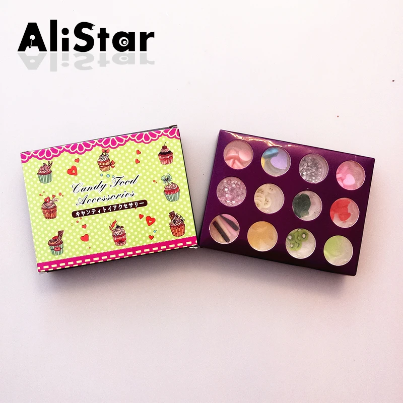 12 упаковок/партия мини глина искусственные фрукты печенье шоколад сделай сам