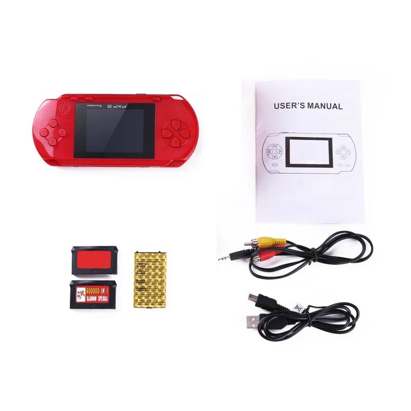 Портативный игровой плеер Модный lcd Перезаряжаемый для psp PVP игровая консоль Ретро Megadrive 16 Bit 150+ игры подарок для детей