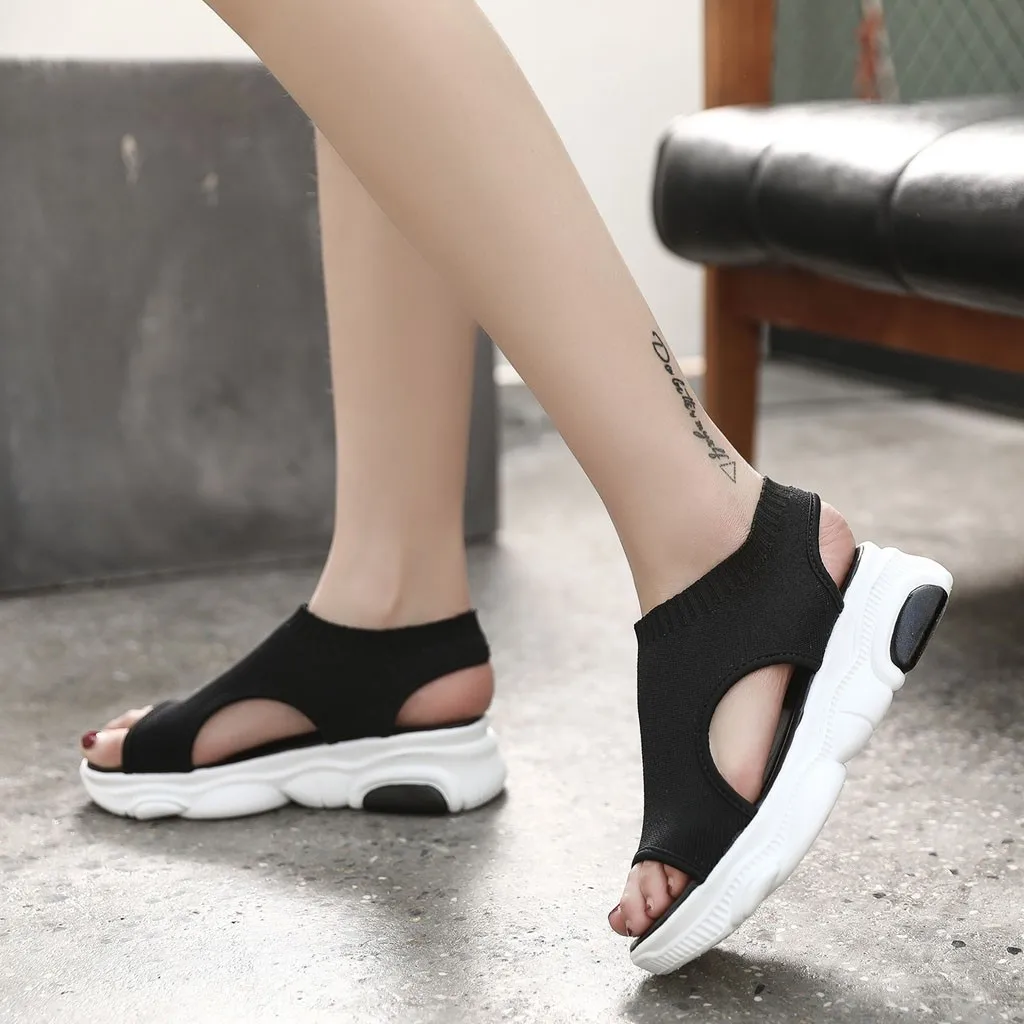 SAGACE для женщин с рисунком медведя Женские босоножки на вязаные носки туфли