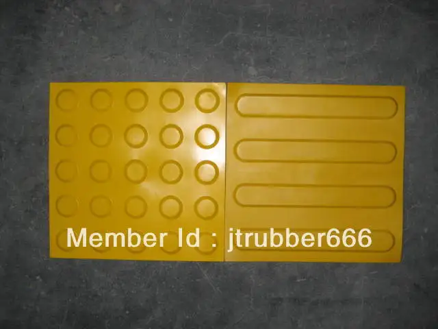Rubber floor tiles |