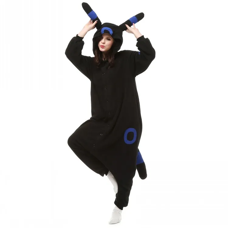 NORIVIIQ Покемон Umbreon пижамы Косплэй унисекс Хэллоуин/Рождество Cos для взрослых