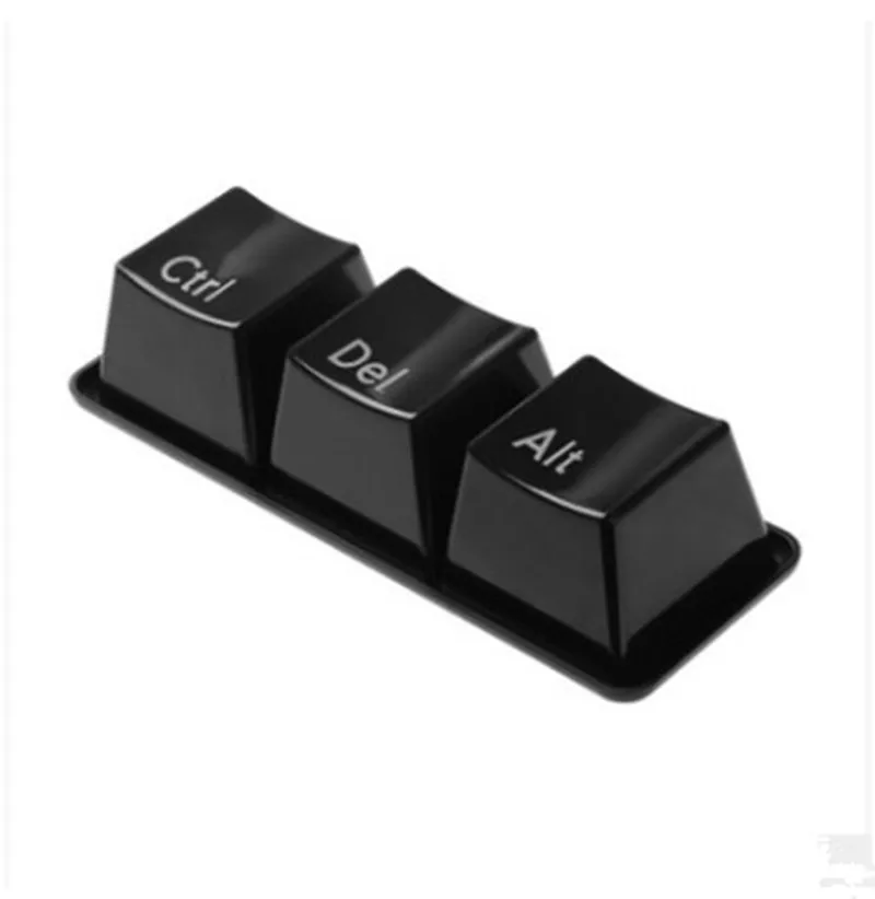 Black 3 шт./компл. Новинка креативная простая клавиатура Ctrl ALT DEL Тип Чай Кофе чашки кофе - Цвет: Black