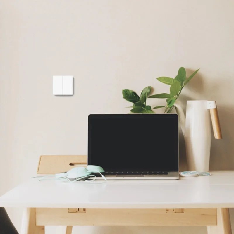 Умный Домашний Светильник Xiaomi Aqara Mijia с одним пожарным проводом ZigBee, беспроводной ключ, настенный выключатель через приложение для смартфона