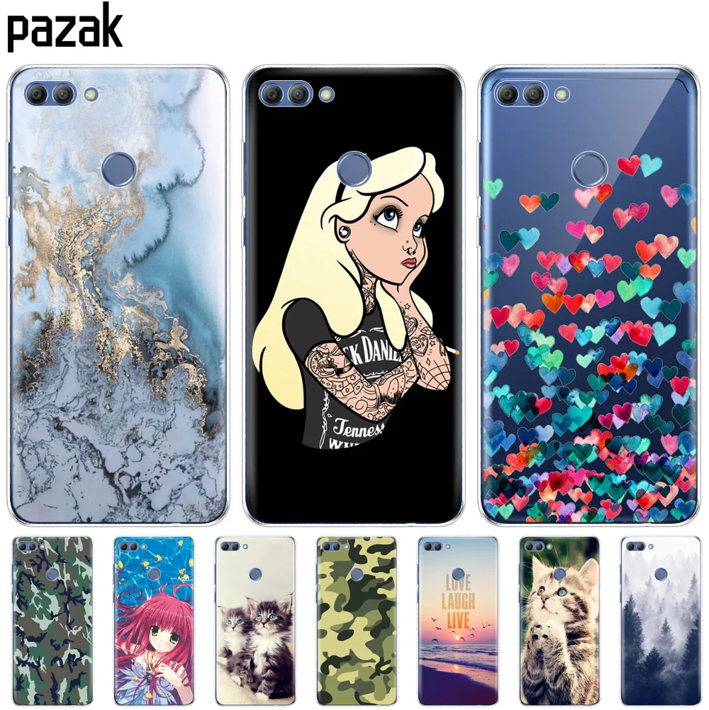 Силиконовый чехол для телефона для huawei Y9 чехол s Мягкий ТПУ чехол для телефона Полный 360 защитный цветной дизайн
