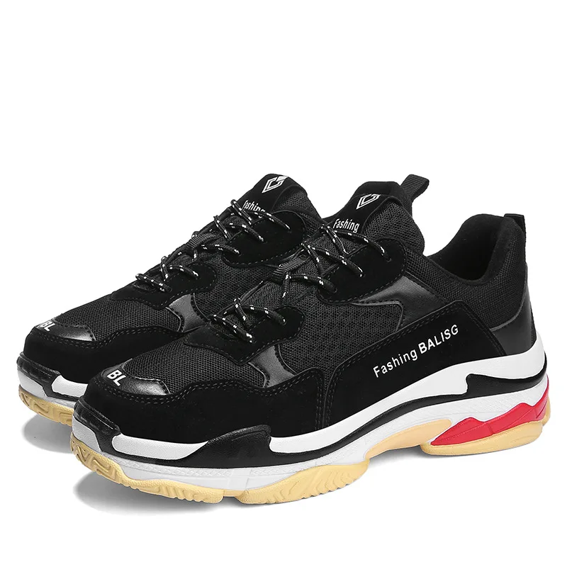 

2019 summer new Korean casual couple shoes thick bottom casual sports women's shoes increased color matching shoes