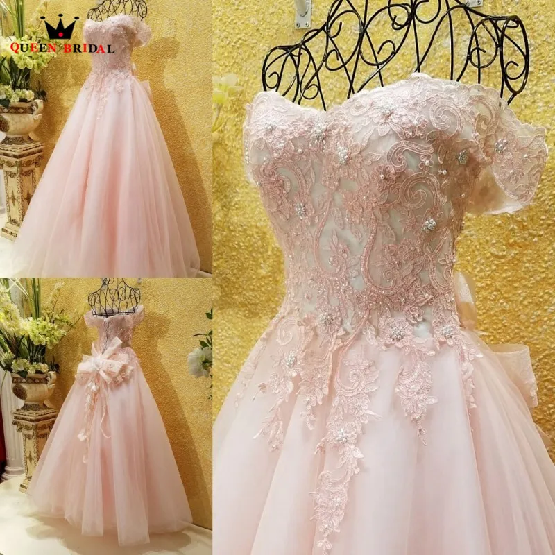 

Elegant Evening Dresses Sweetheart Lace Beading Formal Prom Dress Gowns 2021 New Fashion Vestido De Festa QUEEN BRIDAL KC08