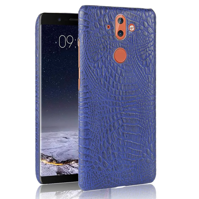 For Nokia 8 Sirocco Case Crocodile Grain Hard PC+PU Leather Surface Back Cover Phone for | Мобильные телефоны и