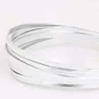 Алюминиевая проволока 3 мшт. (ширина 5 мм, толщина 1 мм), алюминиевые материалы для рукоделия, изготовление металлических ожерелий, браслетов, ювелирных изделий