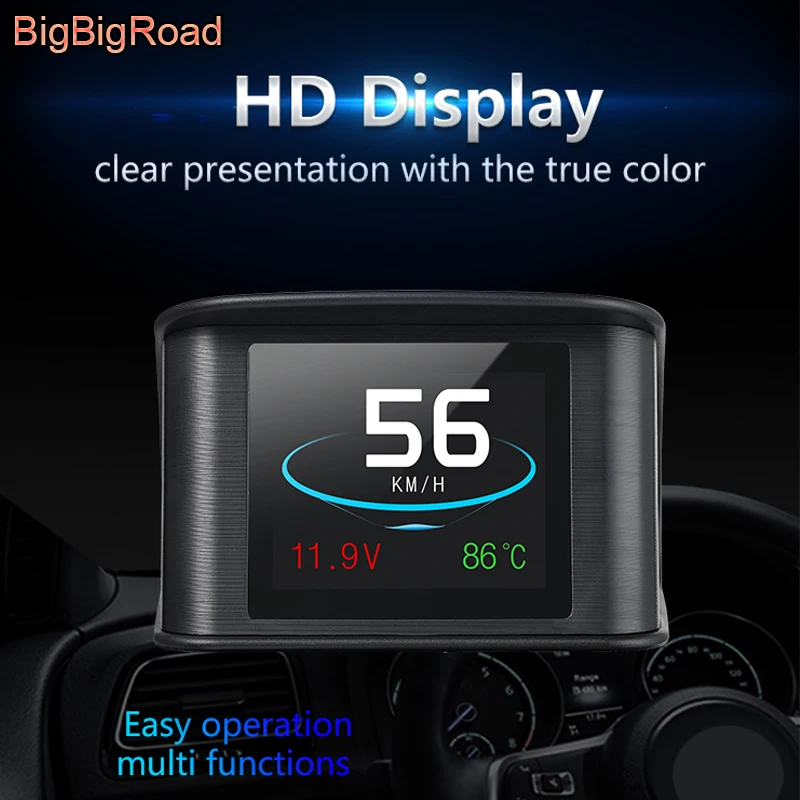 BigBigRoad для Mercedes Benz SLK SLC R класс R172 W203 W204 W205 W251 W176 автомобильный Hud OBDII ветровое стекло