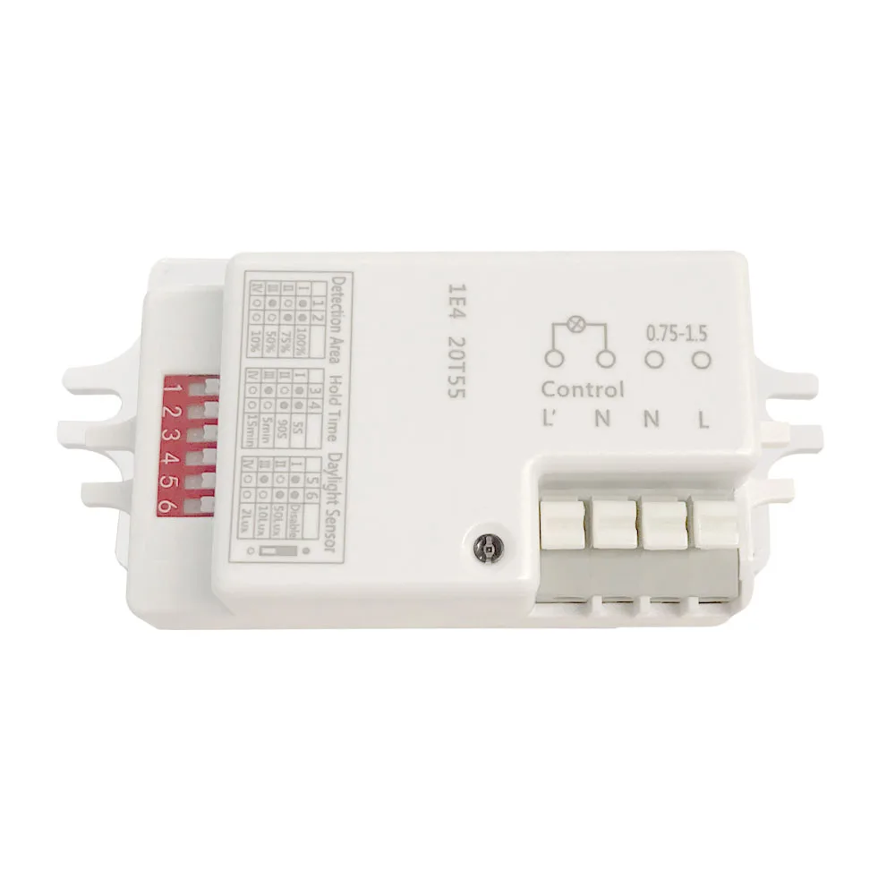AC 220 V-240 V/50Hz микроволновый радар Датчик тела Детектор движения для светодиодный