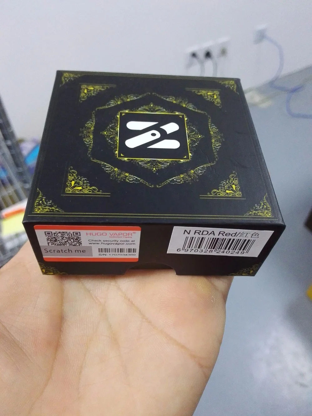 Оригинальный атомайзер Hugo Vapor N BF RDA диаметр 25 мм для Squonk Mod Регулируемый воздушный