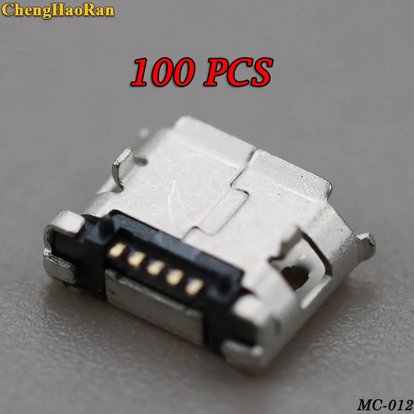 

ChengHaoRan 100PCS Micro USB 5.9mm Socket 5 Pin MK5P SMD DIP Female Mobile phone charging socket Connector MINI USB