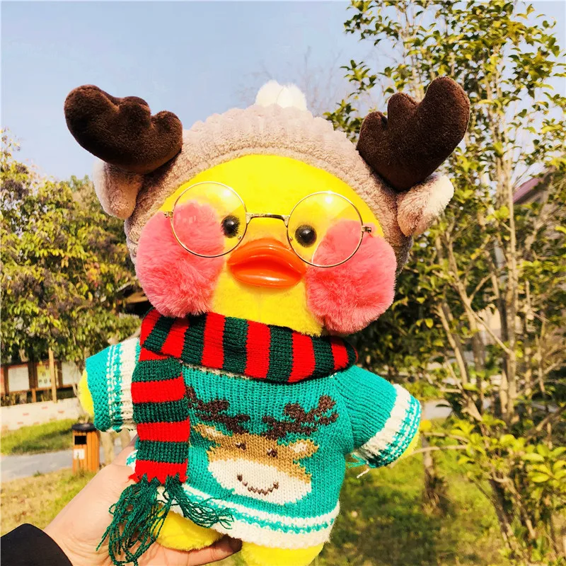 Kawaii LaLafanfan кафе утка плюшевые игрушки милые животные Желтая Утка Мягкая кукла