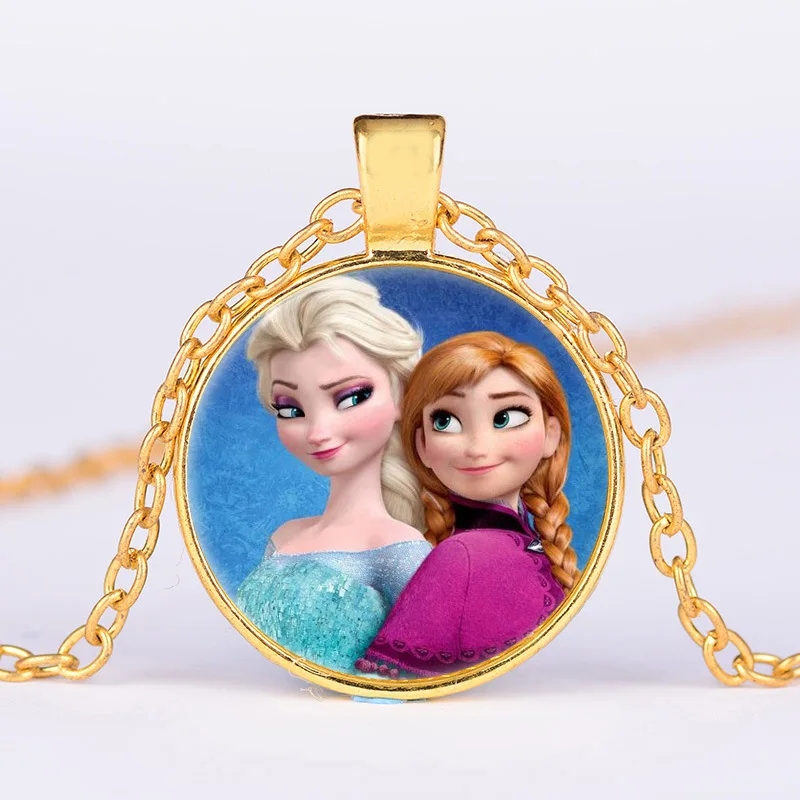 Disney Мультфильм Замороженные дети ожерелье принцессы Эльзы кукла аксессуары девушка Детский наряд для дня Рождения день детей подарок косметический игрушка косметика