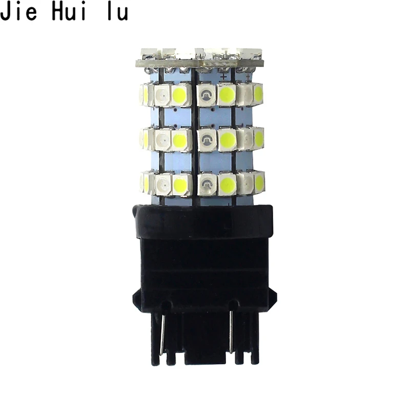 2x двухцветные 3157 7443 1157 3528 высокомощные янтарно белые 60 SMD светодиодные резервные