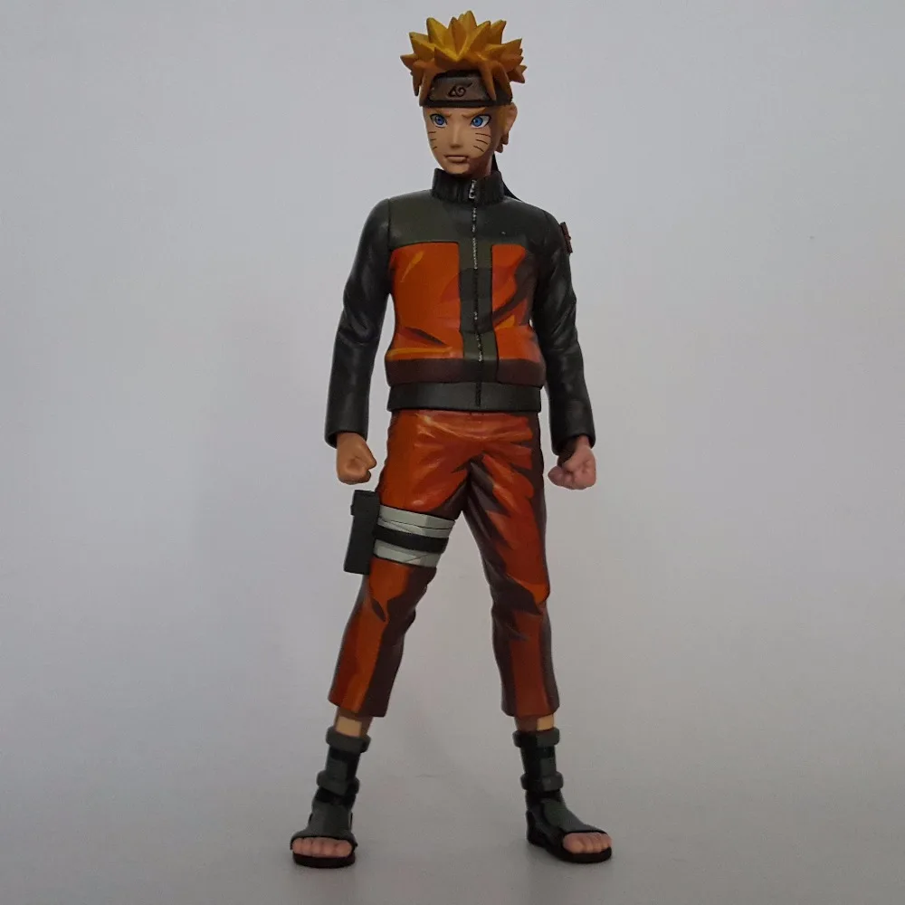 Экшн фигурки Naruto Мультяшные цветные Узумаки Наруто 260 мм ПВХ модель игрушки аниме