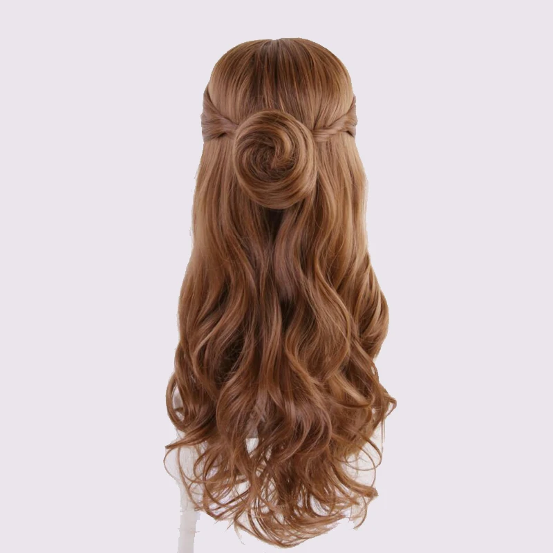 high quality beauty and beast belle dress adult princess belle cosplay costume fancy princess dress or wigs costume long dresses free global shipping