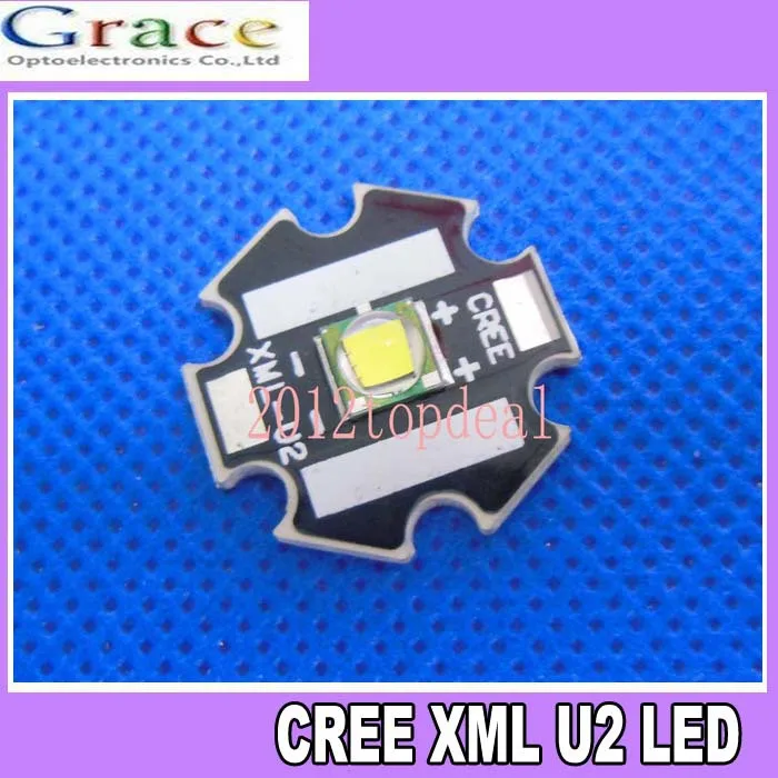 Светодиодный излучатель Cree XLamp XML U2 10 Вт белый 6000 k 6500 цвет 20 мм со звездным