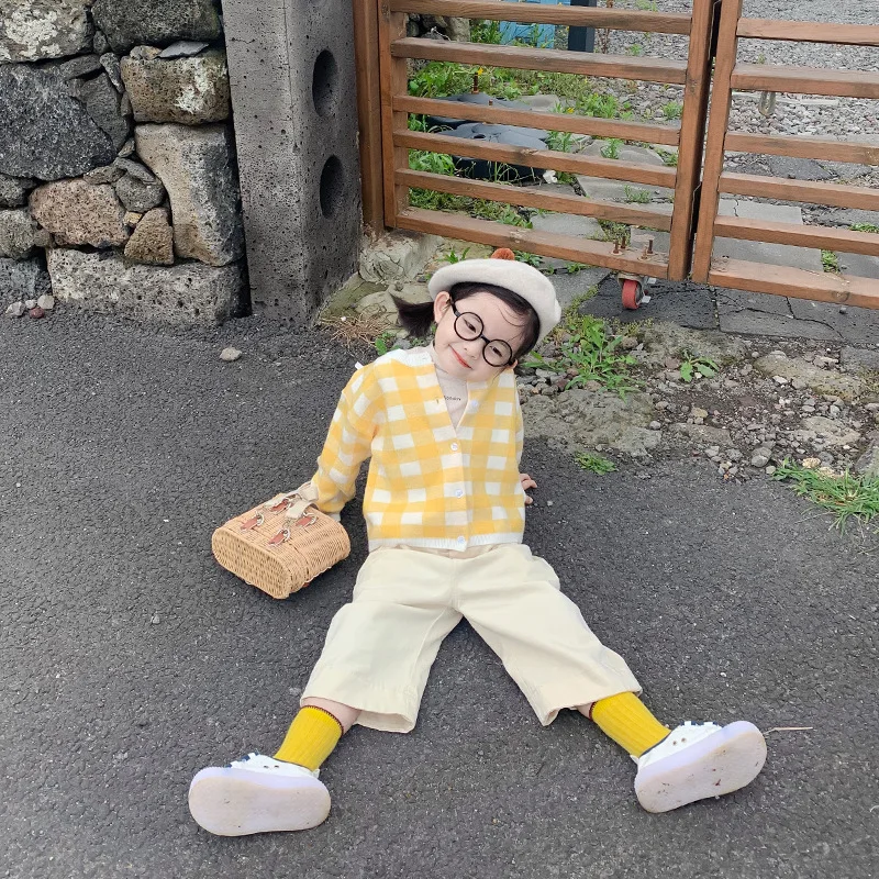 Осенние модные широкие укороченные джинсы в Корейском стиле для мальчиков