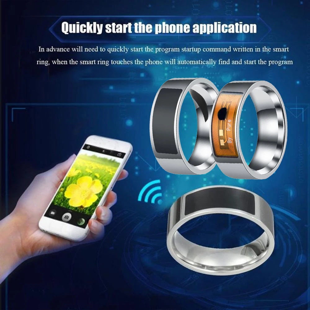Новые многофункциональные умные кольца NFC водонепроницаемое умное кольцо для ношения на пальце, цифровое кольцо для смарт-фитнеса, аксессуары