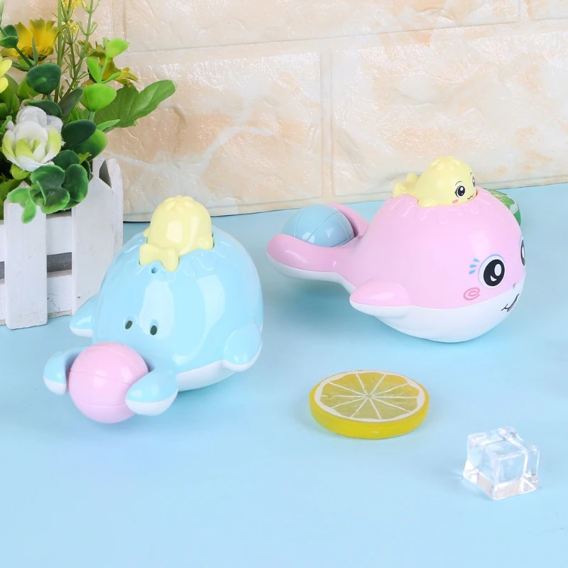 Новый милый КИТ Dolphin распылитель для душа игрушка ванной звучащая Debbling детская