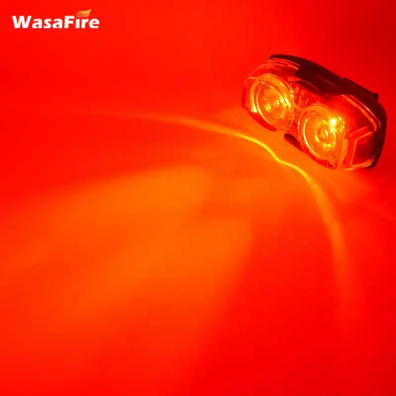 WasaFire горный велосипед светильник 2 светодиодный Водонепроницаемый ночное