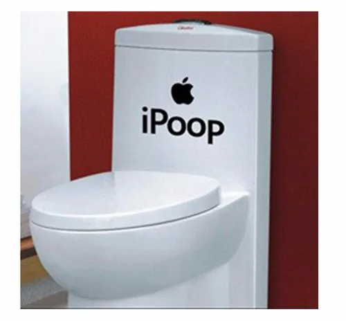 % Ipoop наклейки wc украшение унитаза своими руками Съемная Цитата 3d Настенный