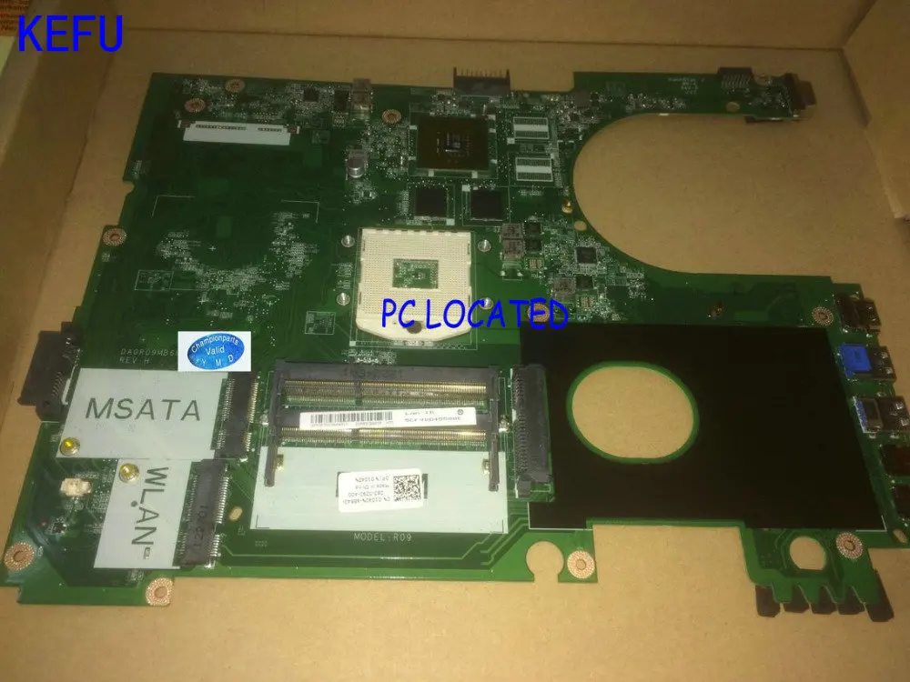 Материнская плата KEFU DA0R09MB6H1 REV : H1 для ноутбука Dell inspiron 5720 (подходит DELL INSPIRON 7720 072P0M)
