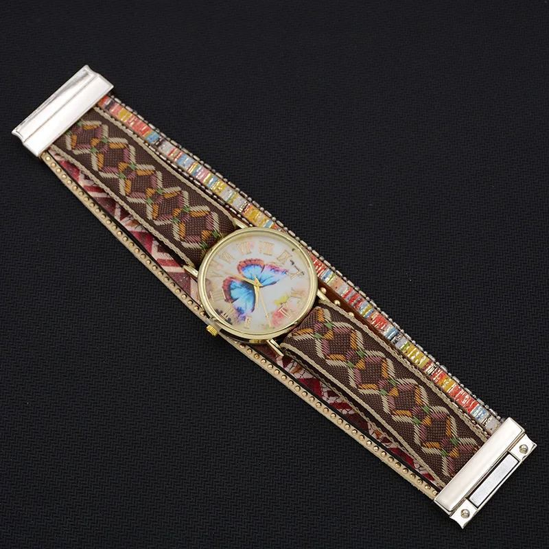 

WELLMORE Women Watches leather bracelet watch fashion&casual classical style butterfly quartz Wristwatches for women