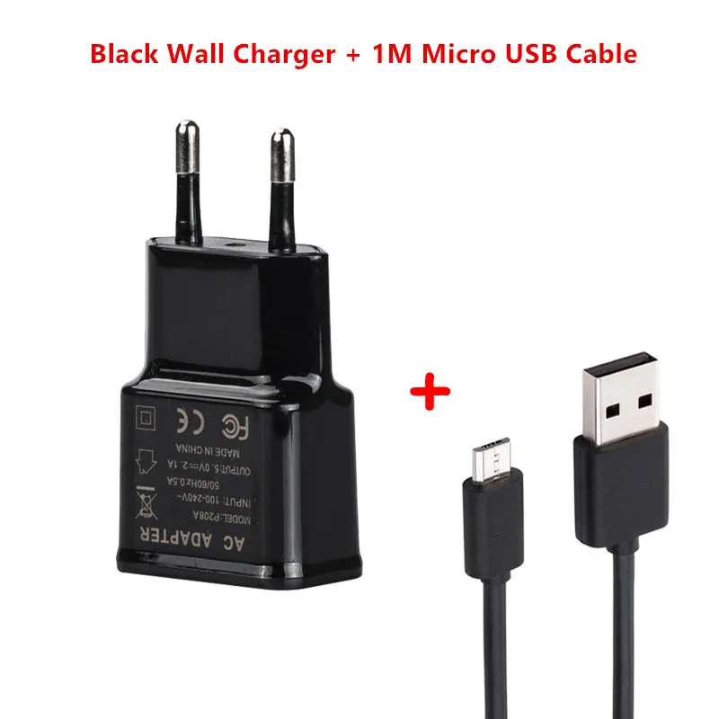 Микро USB дорожное настенное зарядное устройство адаптер для Doogee S55 X50L X50 X55 X53 X60L S50 S60 Lite 1 м Micro USB кабель - Тип штекера: Charger and Cable