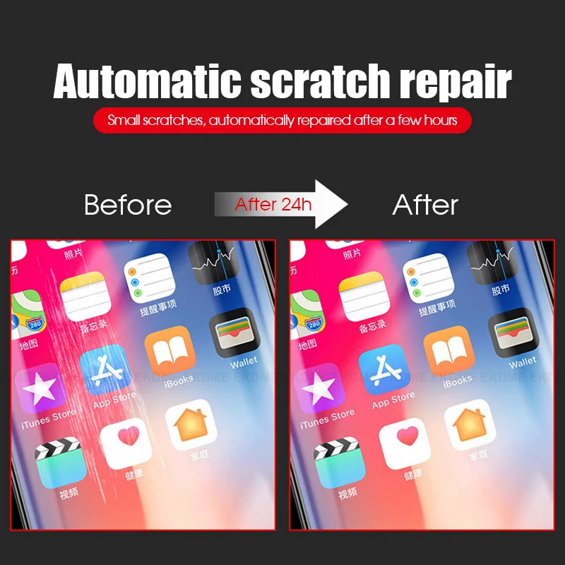 9D полное покрытие Гидрогелевая пленка для iPhone 6 6S 7 8 Plus X 10 XS мягкая защитная экрана