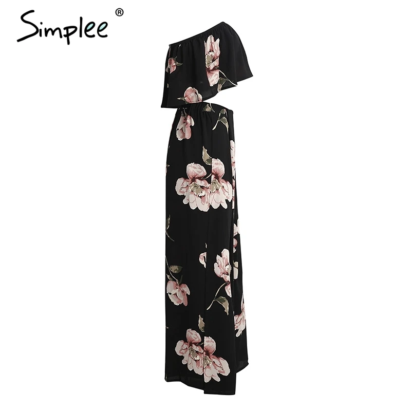 Женский шифоновый комбинезон Simplee женский ромпер с бохо принтом раздельный