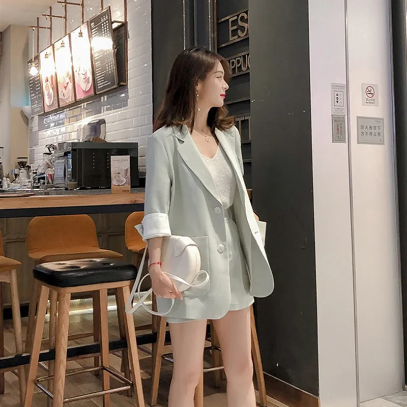 2019 женский летний комплект из 2 предметов элегантный офисный модный топ и