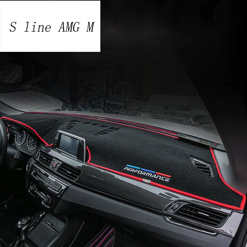 Car Styling Dashboard Mat Protective Pad Shade Cushion decoration Covers Stickers trim For BMW X1 F48 Interior Auto Accessories