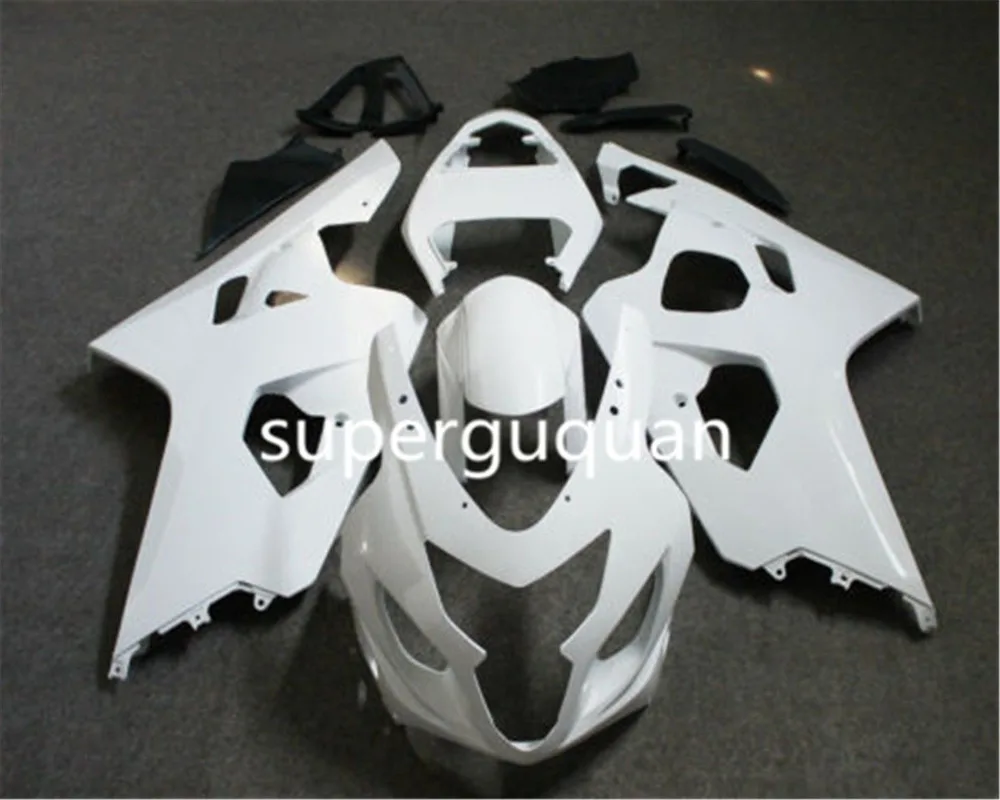 Новинка для Suzuki GSXR600 GSXR750 GSXR 600 750 K4 2004 2005 04 05 Неокрашенный Белый комплект