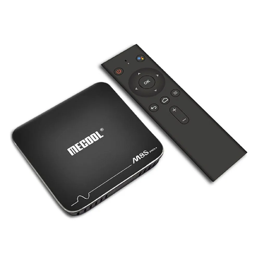 ТВ приставка MECOOL M8S PRO + Android TV OS 4K голосовое дистанционное управление Amlogic S905W 7 1 2 Гб