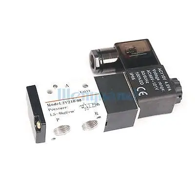 AC110V 3V210 08 3 позиционный 2 1/4 &quotПневматический Соленоидный клапан корпус из