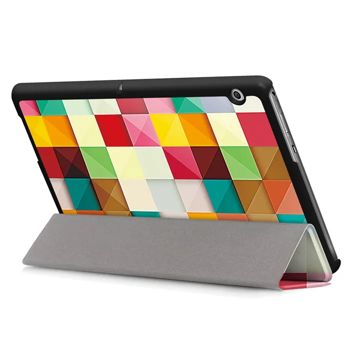 Чехол-подставка из искусственной кожи для huawei Mediapad T3 10 10,0 AGS-L09 AGS-L03 9,6 дюймов планшет+ 2 шт защита экрана