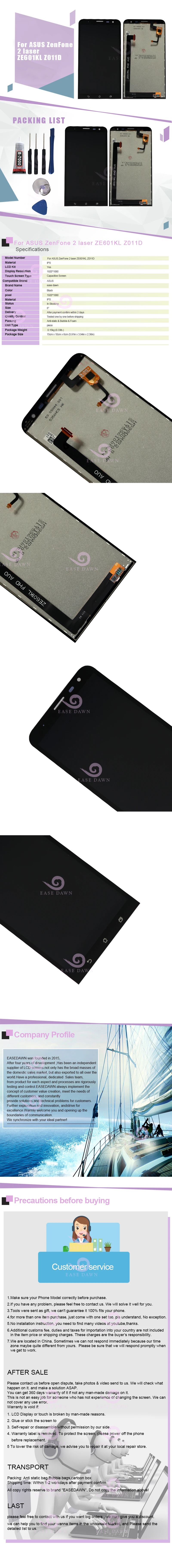 Для ASUS ZenFone 2 laser ZE601KL Z011D ЖК-экран ips экран+ сенсорная панель дигитайзер сборка для Asus дисплей