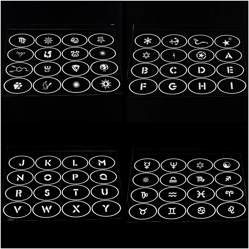 OPHIR 160 Patterns Tattoo Stencils A4 Booklet (10 Pages) Airbrush Template Sheets for Body Art Designs Body Paint Tools _TA095